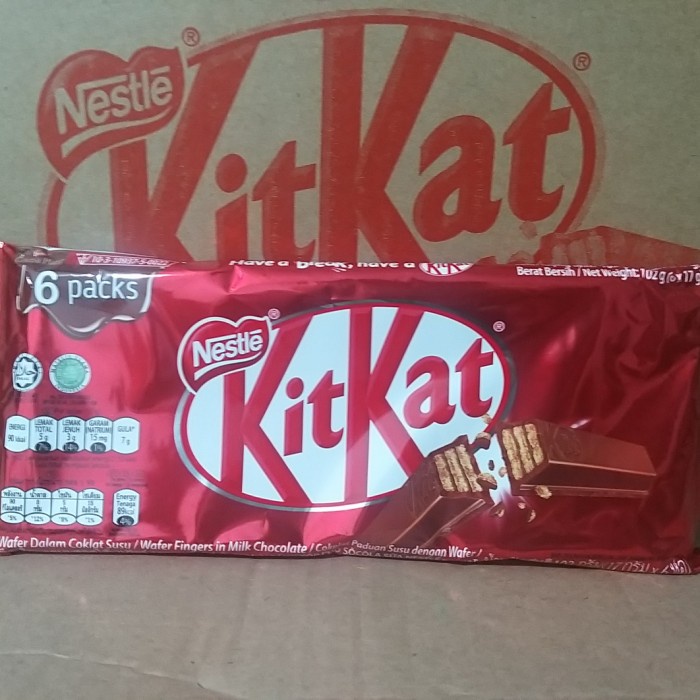 

JTTOP" NESTLE KITKAT 6 PACKS (6X17GR)