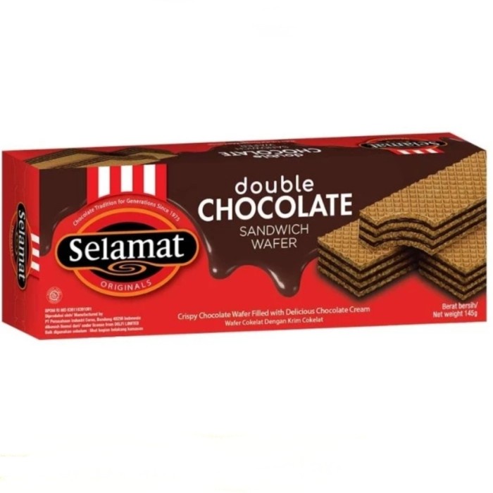 

JTTOP" SELAMAT WAFER 198 GRAM WAFER SANDWICH CHOCOLATE