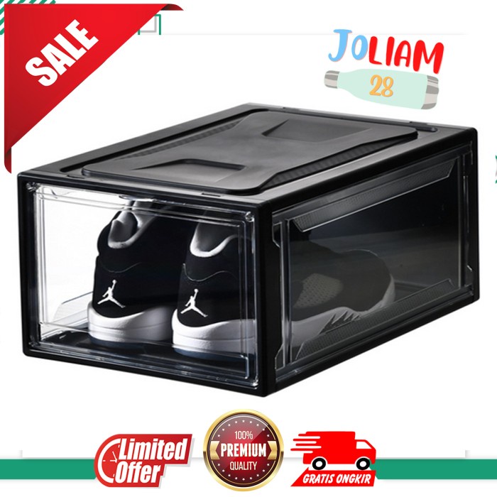 

MURAH Sneakers Box - Shoe Box - Rak Kotak Sepatu Akrilik Magnetic Transparan