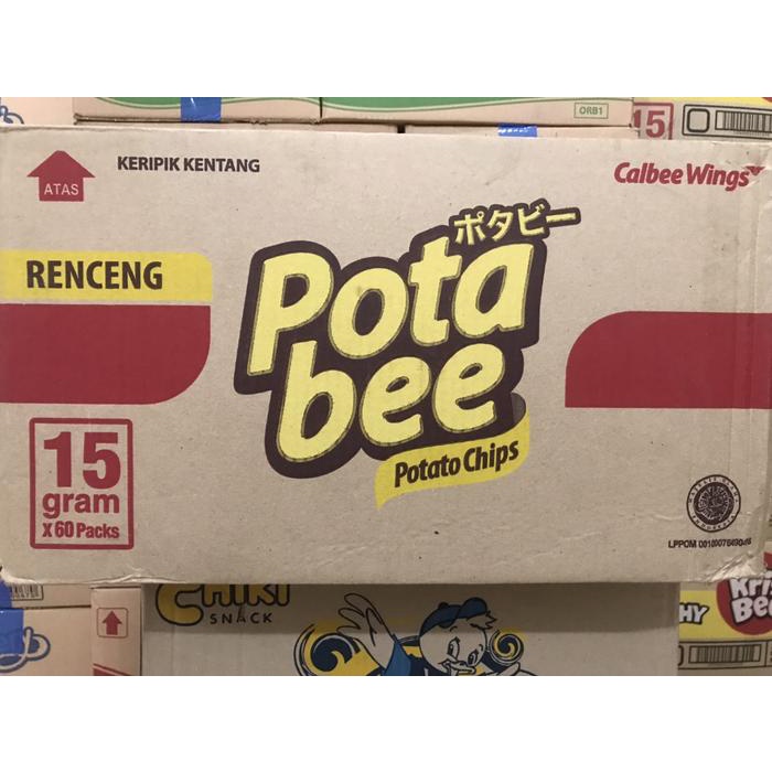

JTTOP" POTABEE POTATO CHIPS BBQ 15 GRAM (1 RENCENG ISI 10 PCS)
