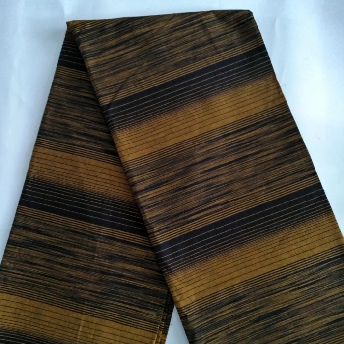 Promo Kain Lurik Batik Tenun Lurik - Gerimis Rapat Gradasi Kuning Emas