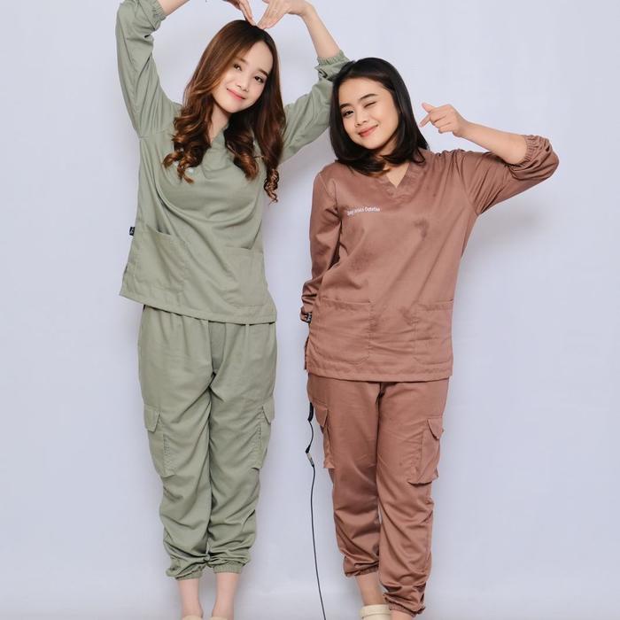 JTTOP" BAJU OKA JOGGER CARGO FULL SET SETELAN CELANA KATUN TOYOBO