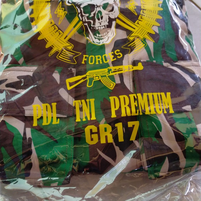 JTTOP" SERAGAM PDL TNI VELBET WOLL