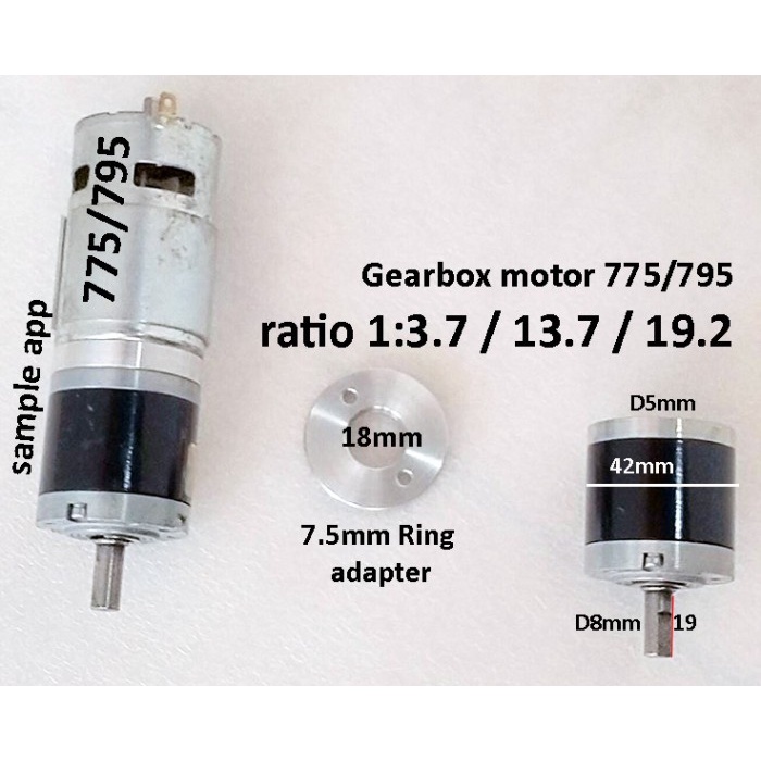 Termurah 775 Dc Motor Mini Spindle 12/24V