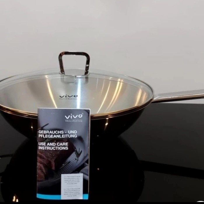 Frying pan Vivo 30cm with lid penggorengan Vivo 30cm dengan tutup