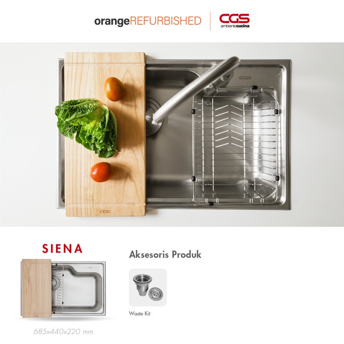 Kitchen Sink Stainless Steel - CGS Siena