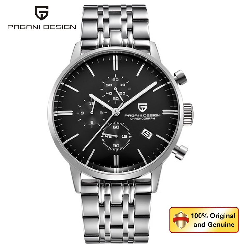 Pagani Design Original Logo Men Quartz Wristwatches Japan Vk67 Luxury Casual Fashion Waterproof