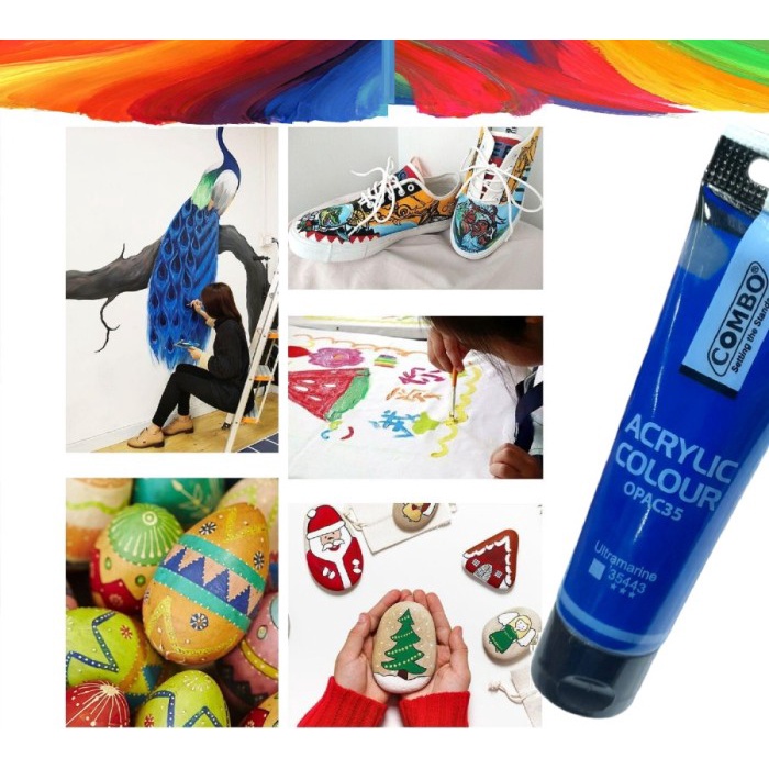 

FREE ONGKIR Cat Warna Akrilik / Acrylic Colour Painting / Cat Akrilik 6 Warna / Acrylic Colour 35ml