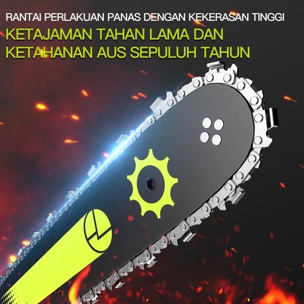 Keelat Power - Cordless Chainsaw Gergaji Mesin Lithium Gergaji Rantai Elektrik Portable Genggam