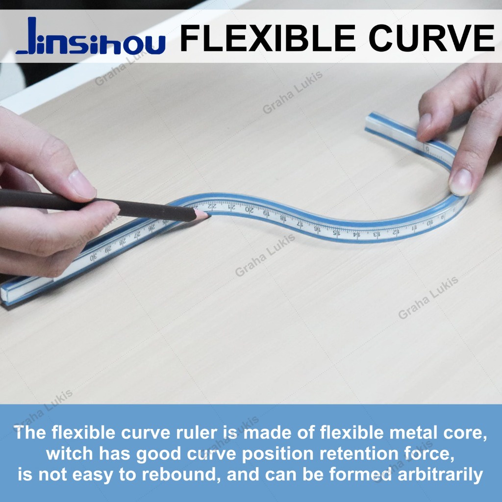 

Penggaris Measuring Flexible Curve Ruler