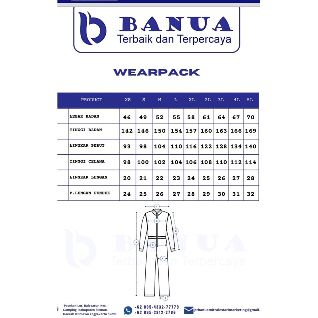 Berkualitas Seragam Mekanik Yamaha Wearpack Yamaha Seragam Yamaha Mekanik Seragam Bengkel Yamaha