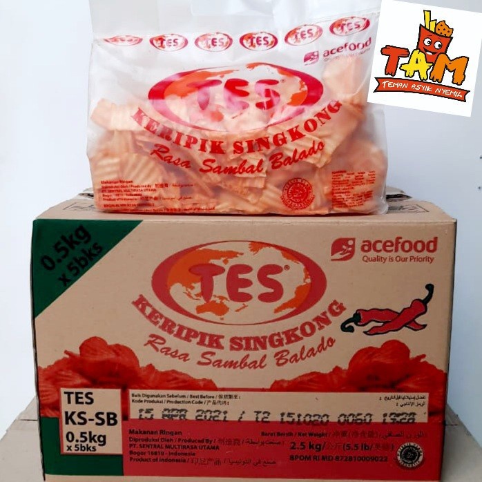 

CHUBA Keripik Singkong TES Sambal Balado 500 Gram - Tam Snack WE!