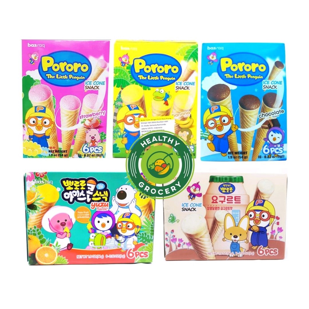 

Pororo The Little Penguin Ice Cone Snack 54gr All Varian WE!