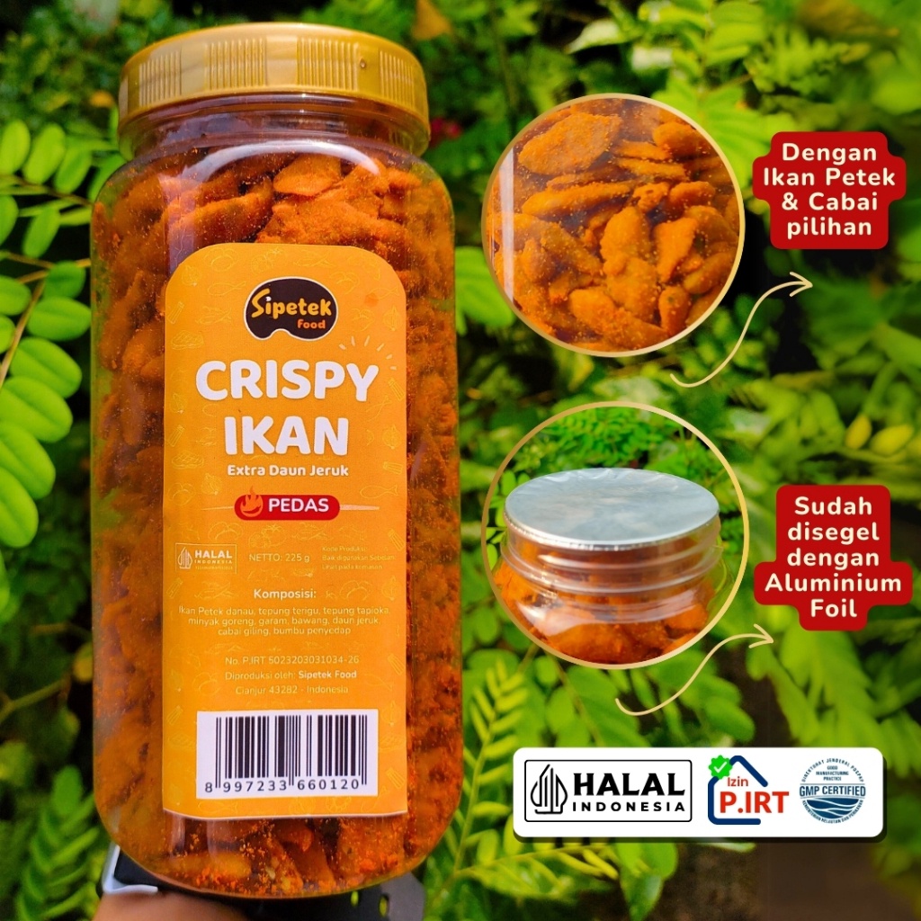 

Sipetek - [Spesial] Crispy Ikan Baby Fish Pedas Gurih Daun Jeruk Toples 240gr WE!