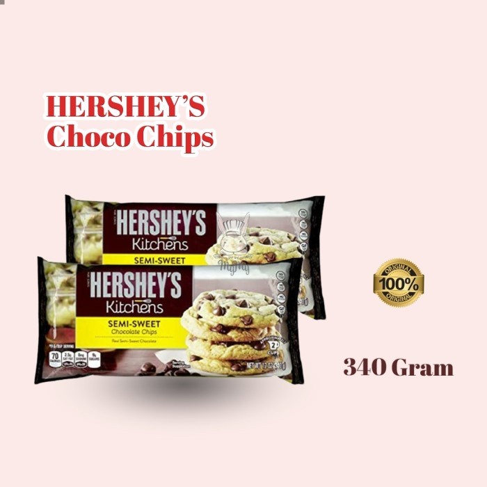 HERSHEY'S Semi Sweet Chocolate Chips 340gr /Coklat Chips Hershey