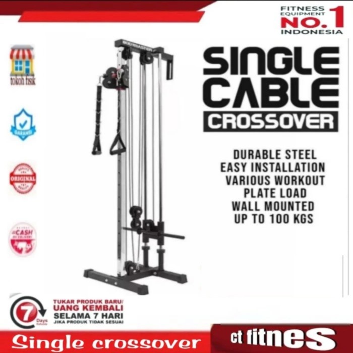 Single cable crossover/alat gym/fitnes alat angkat beban