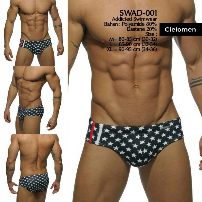 TERBARU ADDICTED SWAD-001 Swimwear Renang Speedo Bikini Sempak Trunk Brief