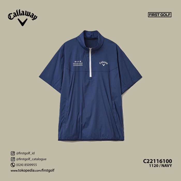 CALLAWAY SS22 SHIRT SS HALF ZIP BLOUSON / GOLF SHIRT CALLAWAY