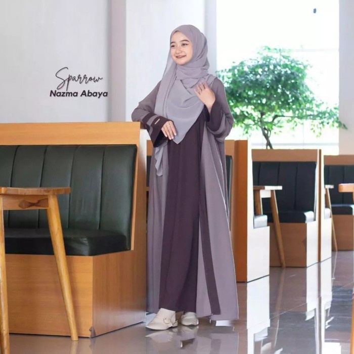 Abaya Anak Perempuan 13-17 tahun Baju Gamis Muslim Anak Remaja Modern Abaya Lebaran Nazwa