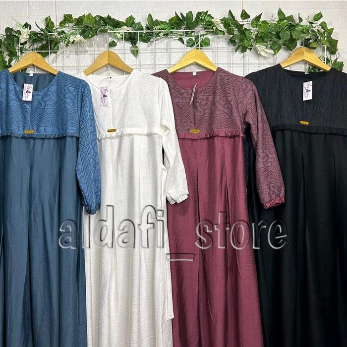 ALMIRA DRESS REMPEL DADA/GAMIS ANAK ALMIRA/GAMIS LINEN TANGGUNG Remaja