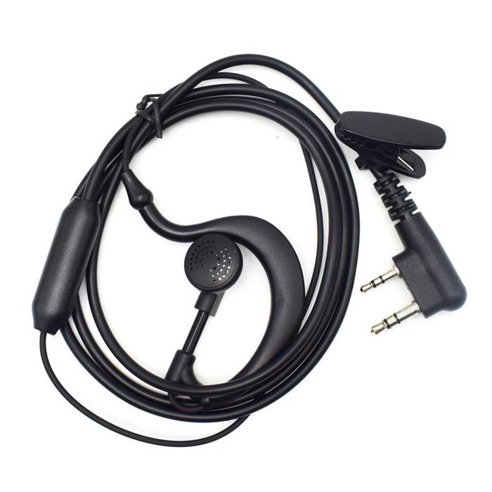 JTTOP" EARPHONE WALKIE TALKIE WLN KD C1 C50 C51 C56 HEADSET HT WLN C1 HITAM