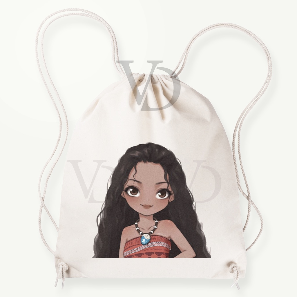 Tas Serut kanvas / tas serut korea / tas lucu/ tas gendong kanvas / tas custom korea / tas motif