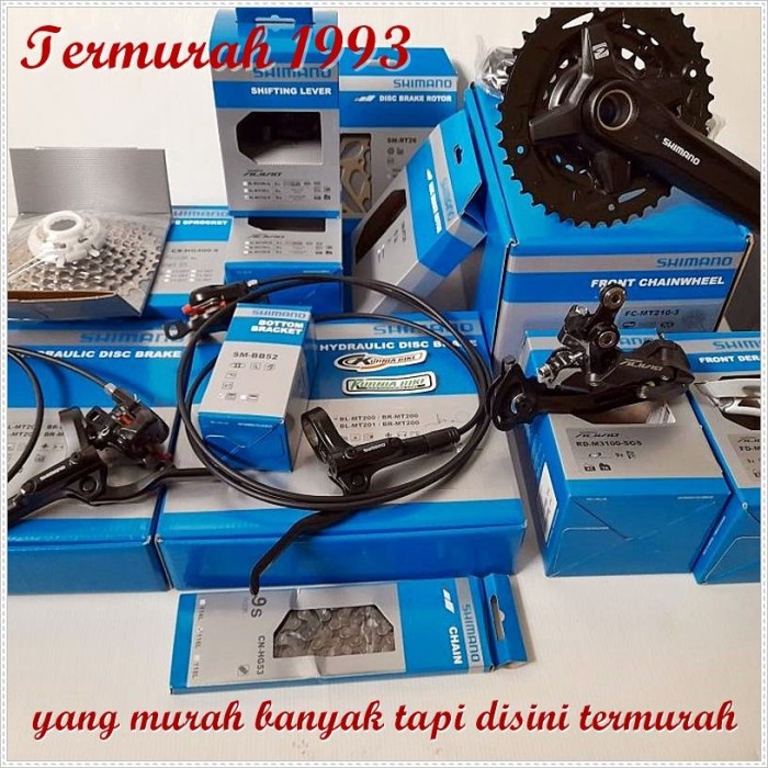 groupset shimano alivio 3x9 speed Sparepart Sepeda Termurah *
