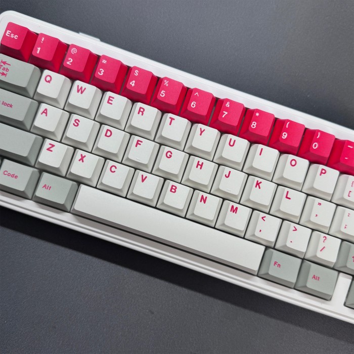 RED ALERT KEYCAPS PBT DYESUB 149 KEYS CHERRY PROFILE KEYCAPS