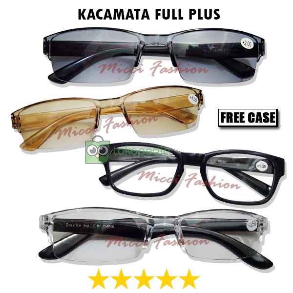JTTOP" KACAMATA BACA PLUS FRAMELESS AUTO FOKUS PRIA DAN WANITA