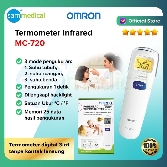 Ready OMRON Thermometer Infrared / Thermometer Digital Infrared / Termometer Non Kontak / Thermo Gun