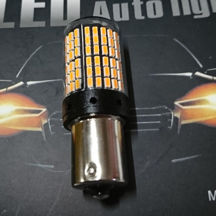 Ready P21W PY21W Lampu Sein Sen LED CANBUS BAYONET Mobil 144 SMD No ERROR