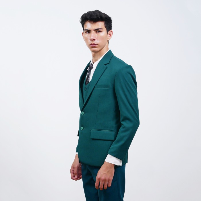 HOT SALE! Mubeng Elegant Jas Slimfit Hijau Botol