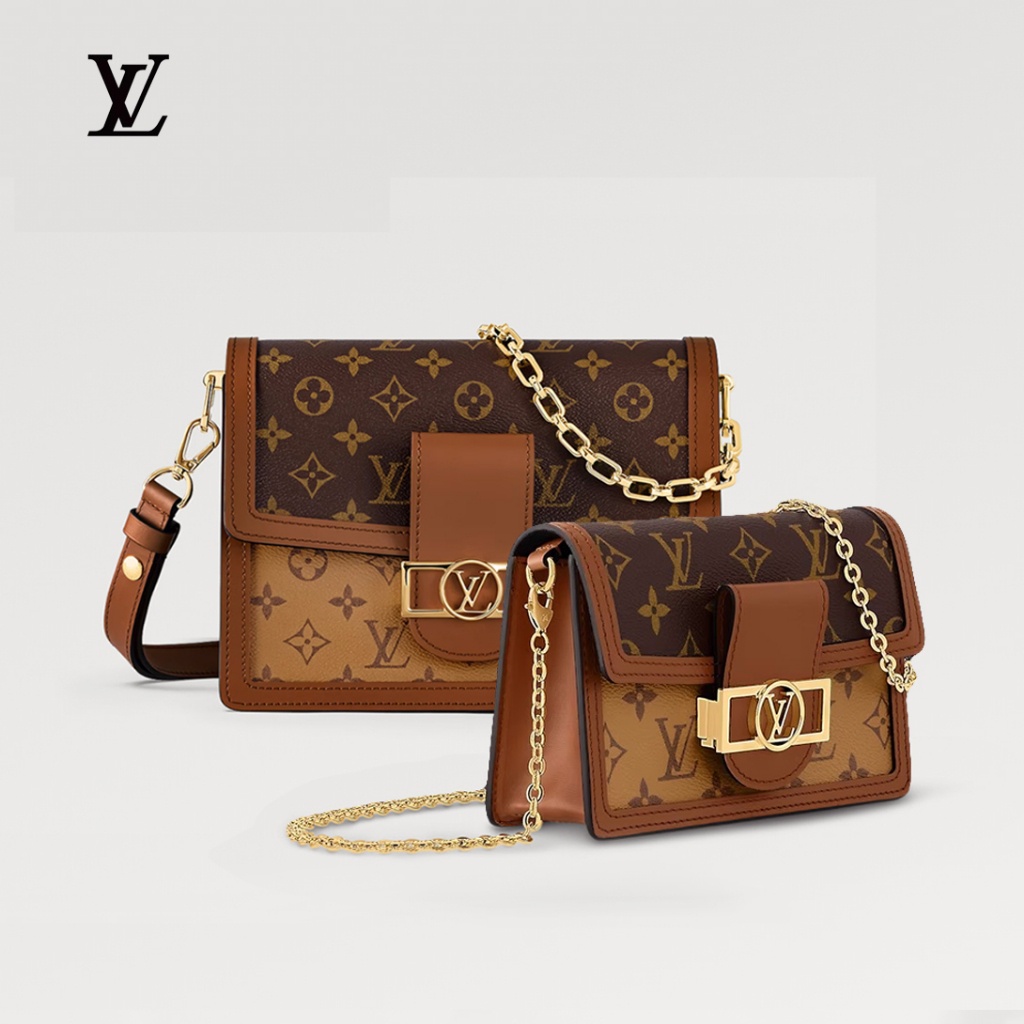 [100% original] LV Louis Vuitton MINI DAUPHINE Small Daphne Color Block Single Shoulder Crossbody