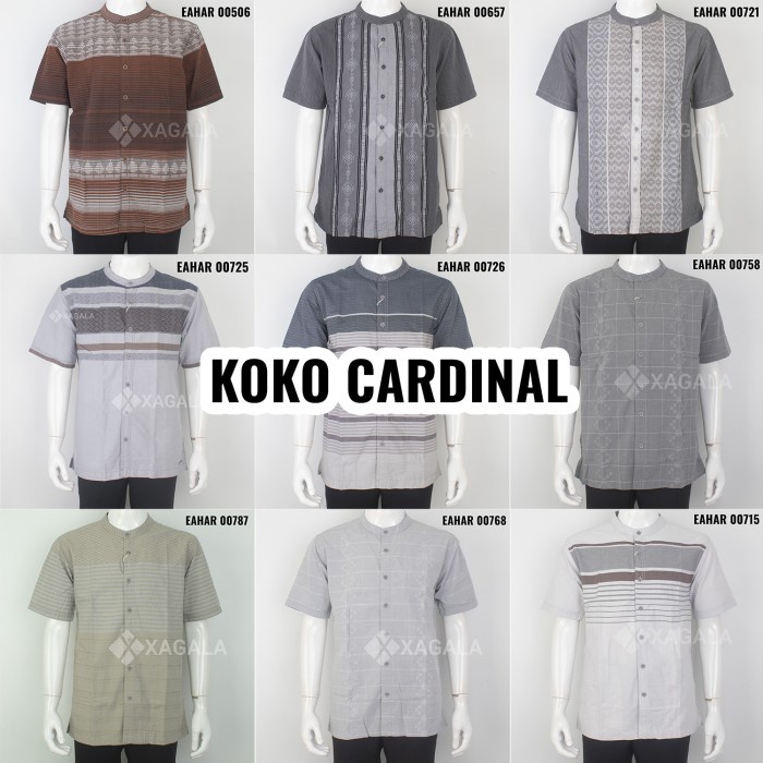 CARDINAL KEMEJA KOKO PRIA KEMKO BAJU KOKO PRIA LENGAN PENDEK TP1