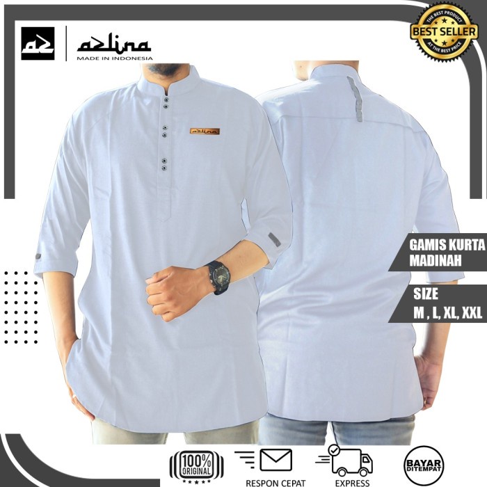 AZLINA - BAJU KOKO PREMIUM KATUN MADINAH - KOKO KURTA PAKISTAN TERBARU