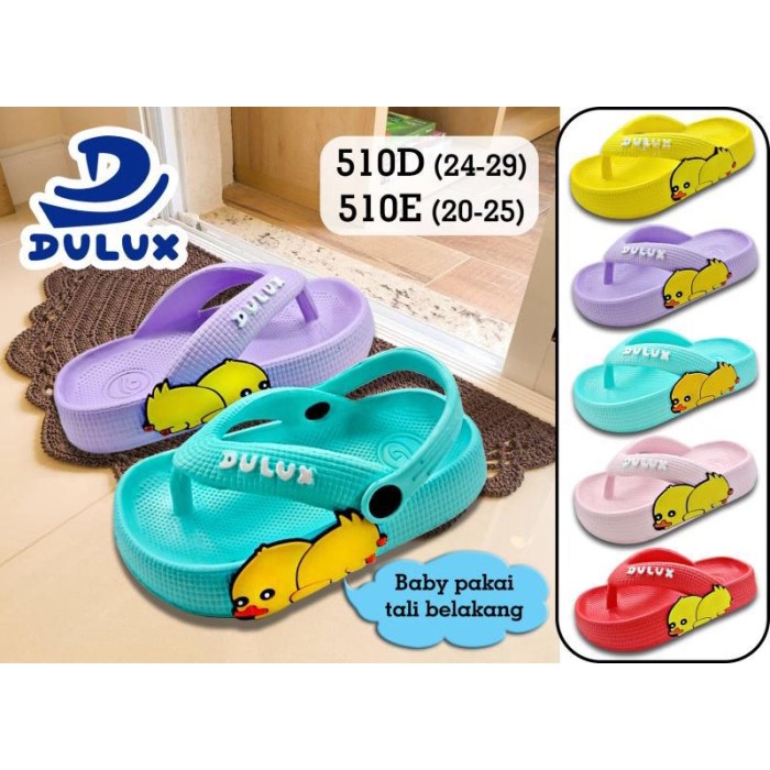 DX-510D SANDAL JEPIT ANAK PEREMPUAN MOTIF BEBEK DULUX SIZE 24-29