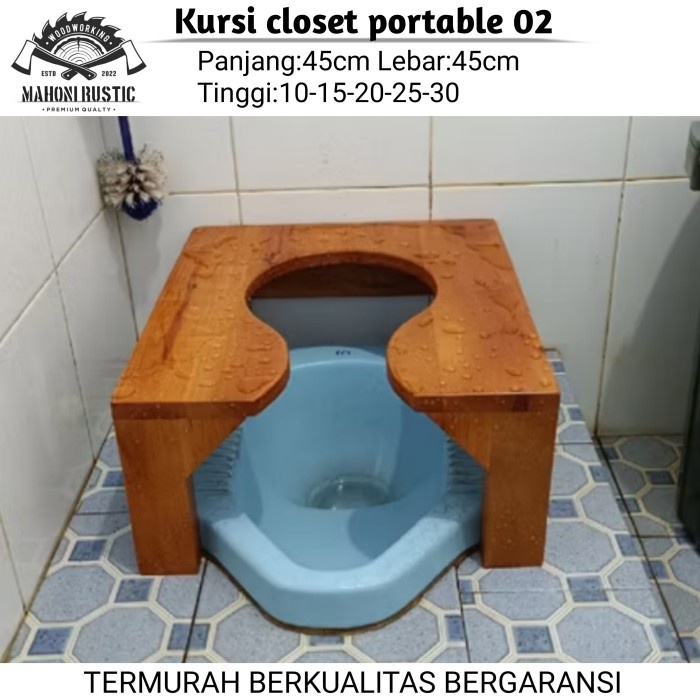 Kursi closet wc jongkok portable wc duduk 02 *