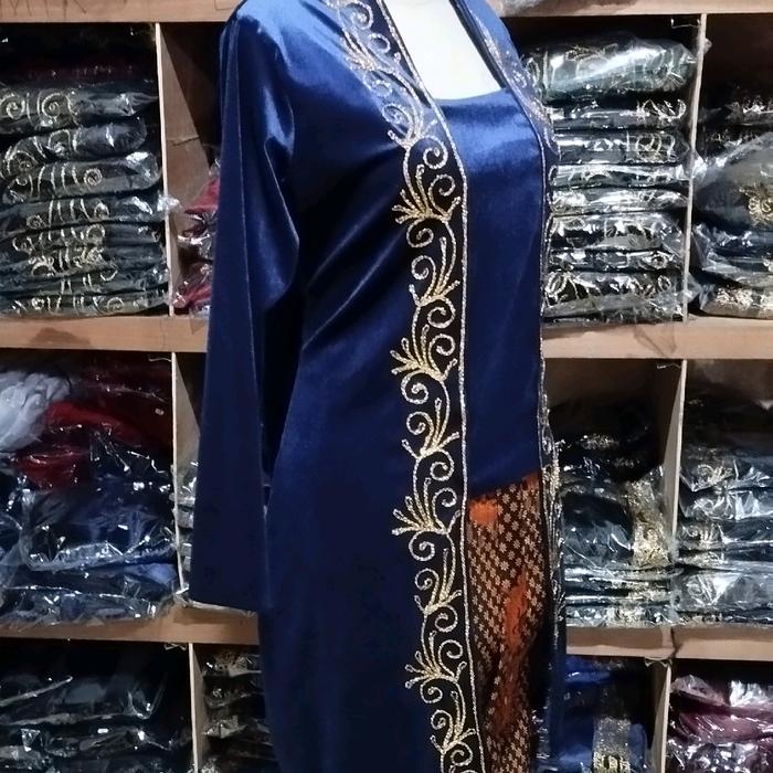 Kebaya Bludru Ibu Besan Kebaya Nasional Kuthubaru Wanita Bordir Cantik Hitam Produk Berkualitas