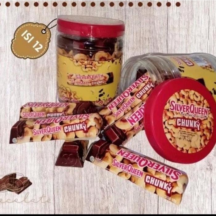BARANG TERLARIS EXP MEI 2026 Silverquen Chunkybar - Silverqueen Chunky Bar Mede Box isi 12 Exp Mei