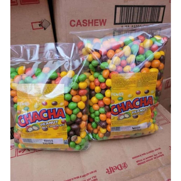 

BARANG TERLARIS COKLAT CHACHA DELFI 1KG/ COKELAT CHA-CHA chocolate makanan Peanut Food