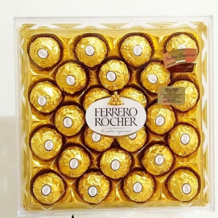 

BARANG TERLARIS FERRERO ROCHER T24 ( ISI 24PCS ) COKELAT / FERERO T24 / FERRERO MURAH