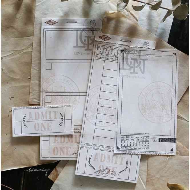

BARANG TERLARIS Lin Chia Ning Vintage Notepad Design Ticket