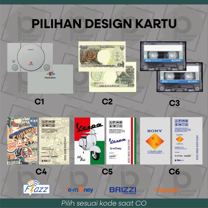 

Ready- e-toll Card bisa Di custom untuk digunakan naik MRT dan transportasi umum dan sebagai alat