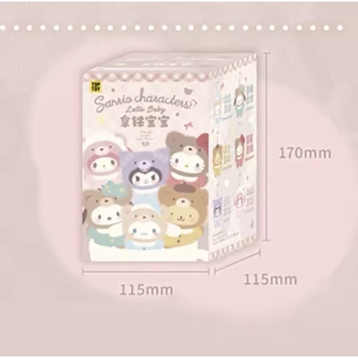 SALE TERHOTT READY SANRIO FAMILY LATTE BABY VINYL PLUSH BLIND BOX PLUSHIE MINISO KUROMI HELLO KITTY