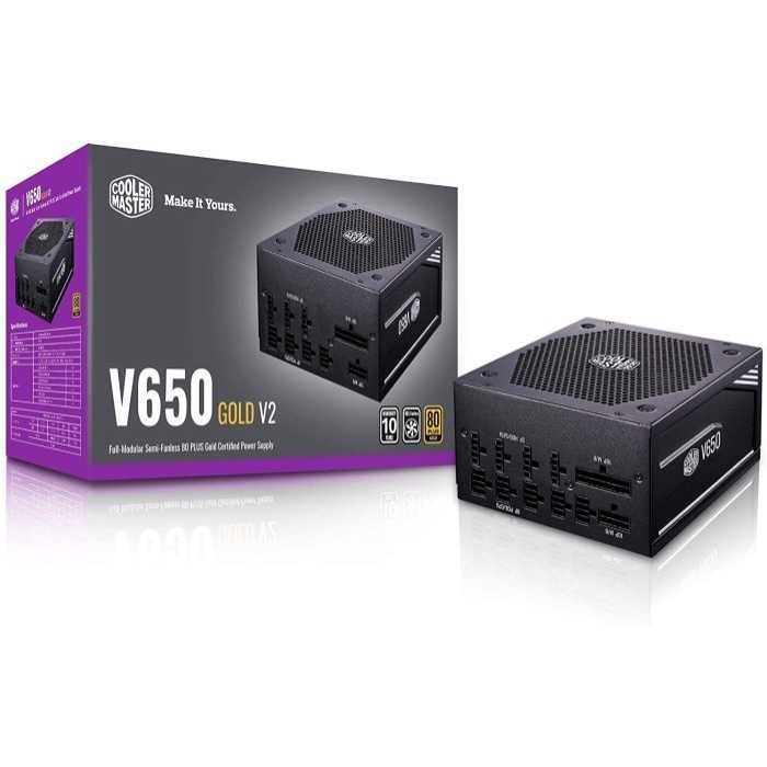Stok Terbatas Psu Cooler Master V650 650Watt V2 White Edition - Power Supply Pc