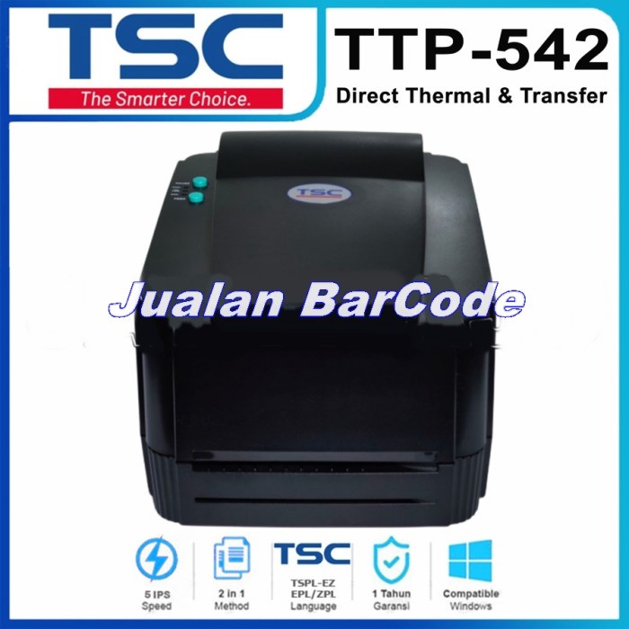 Ready BARCODE PRINTER TSC TTP 542 - PRINTER LABEL BARCODE TSC TTP542