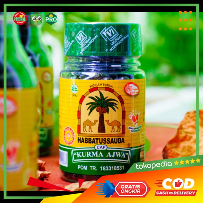 

Habbatussauda Cap Kurma Ajwa 120 Kapsul Habbat Ajwa 120