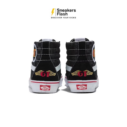 VANS X Our Legends Sk8 Hi Black White Red Sepatu Sneakers Pria - VN0A4U3DY09 - Size 40.5