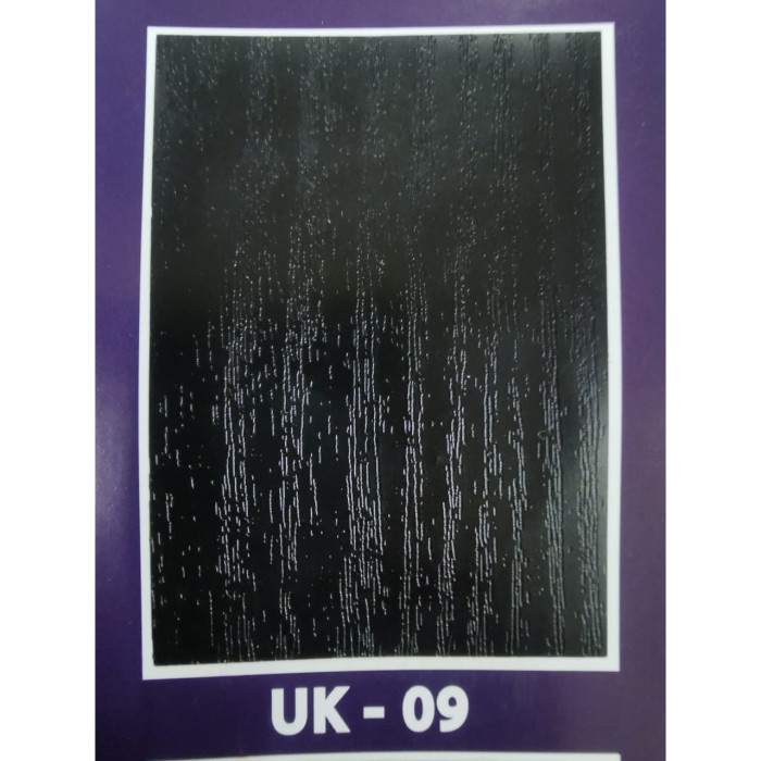 New- TACO SHEET URAT KAYU HITAM ( PVC SHEET ) UK09