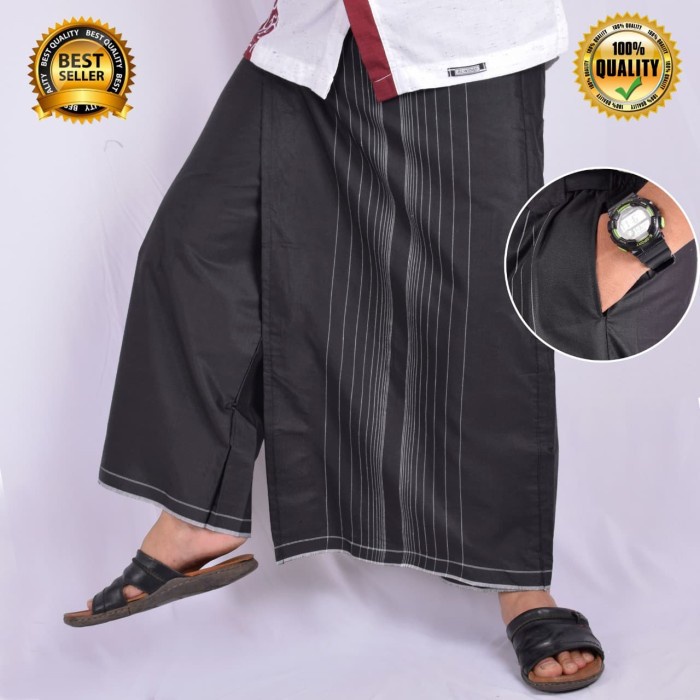 celana sarung hitam dewasa sarung celana pria